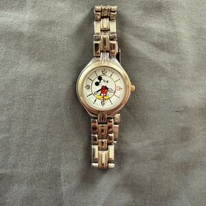 Gold and Silver Mickey Mouse Watch